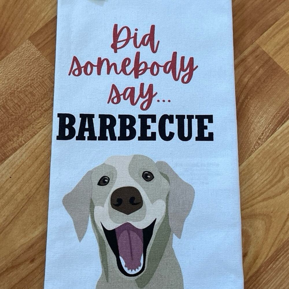 Towel, Kitchen‎ Golden Retriever Did Someone Say BBQ